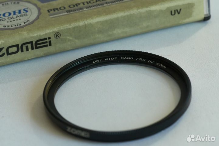 Защитные UV фильтры под резьбу 52 и 72 мм