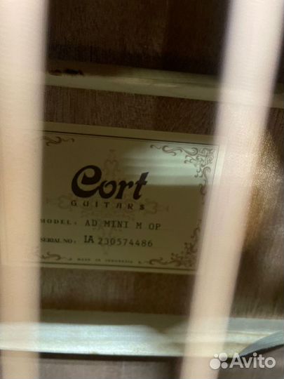 Акустическая гитара 3/4 Cort AD-mini чехол,новая