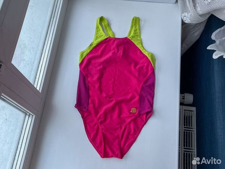 Новый детский купальник для бассейна розовый р-р12