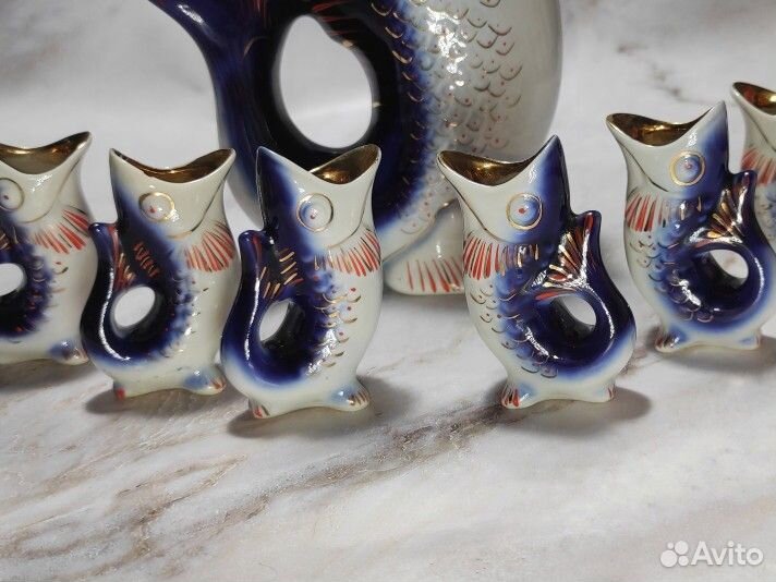 Антикварный коньячный набор 