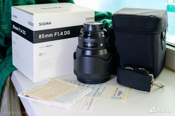 Объектив Sigma 85mm f/1.4 ART Nikon F