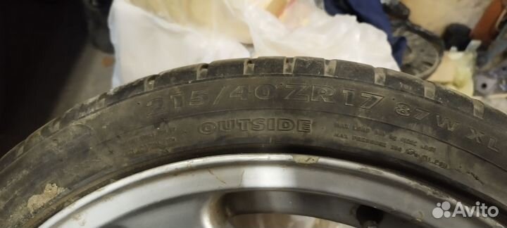 Литые диски r17 4х100 ет38 8j d57,1