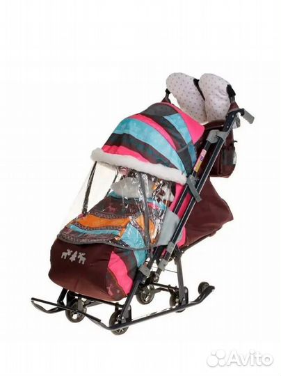 Санки- коляска Ника 7-3 очень тёплые отс