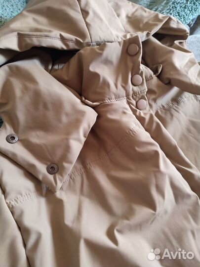 Куртка осенняя бежевая 46-48 р-р