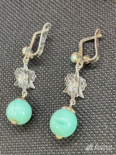 Серьги СССР мельхиор