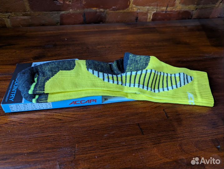 Носки Accapi X-Country Crew yellow fluo