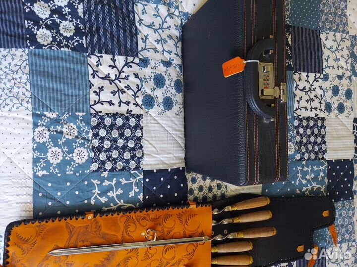 Набор для пикника,подарочный, натуральная кожа