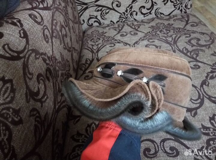Шапка замша норка