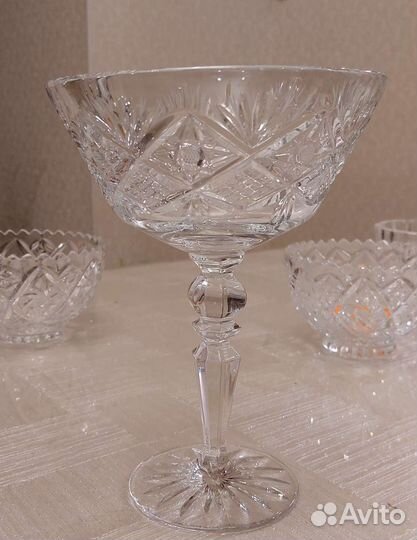 Посуда хрусталь ваза