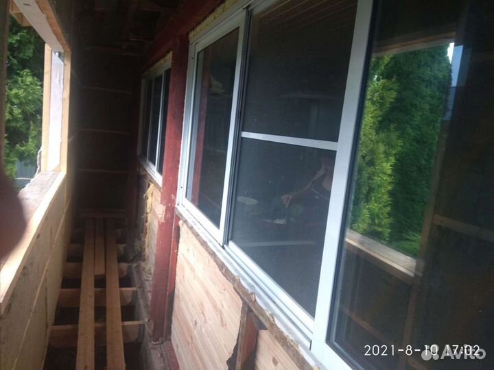 Окна раздвижные алюминиевые