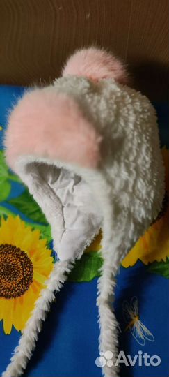 Шапка зимняя для девочки 48 размер