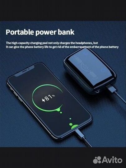 Bluetooth-гарнитура с кейсом power-bank