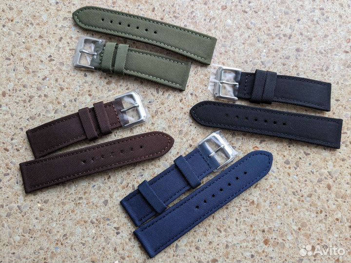 Канвас ремешки 18мм 20мм 21мм 22мм 24мм