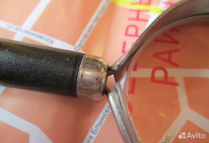 Лупа с эбонитовой ручкой. Старинная