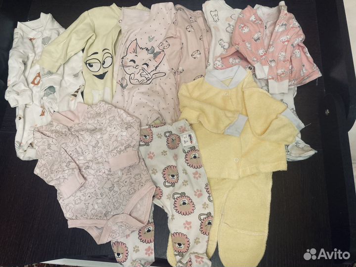 Детские вещи пакетом, почти все новые. Р-р 56-62