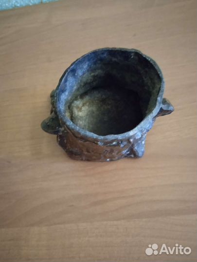 Пепельница (карандашница) пень (леший) винтаж