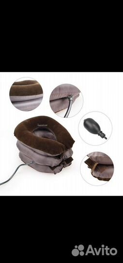 Мягкая подушка для растяжки шеи