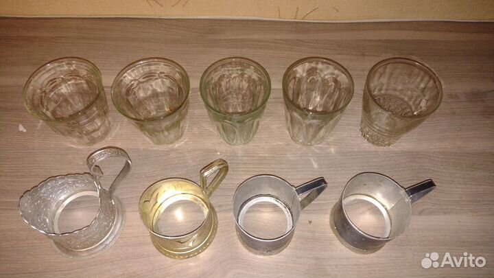 Графинные стаканы из поезда СССР. Цена ваша