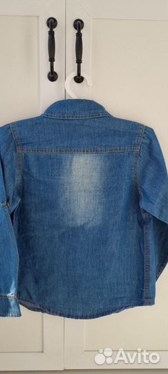 Джинсовая рубашка для мальчика 110
