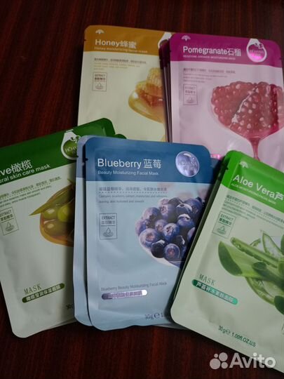 Маски для лица тканевые Корея