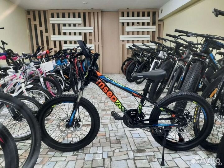 Горный подростковый велосипед Чёрный-синий