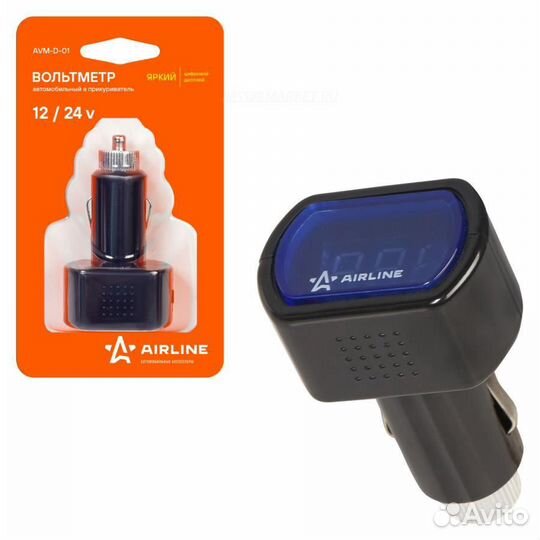Airline AVM-D-01 Вольтметр в прикуриватель 12-24В