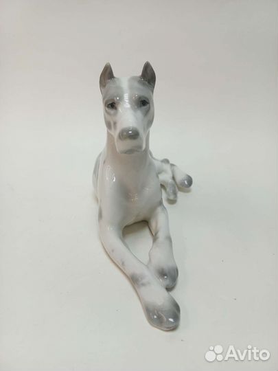 Статуэтка мраморный дог лфз СССР