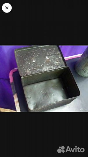 Старинные коробочки от кофеина и печенья. Ретро