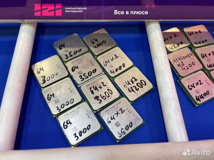 Процессоры AMD Athlon 64 x2 в ассортименте
