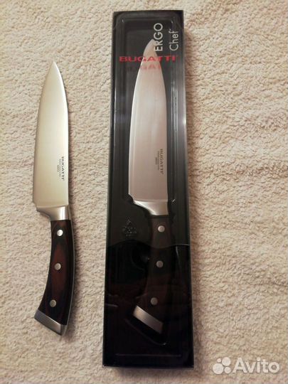 Кухонный нож Bugatti дамасская сталь 20 см