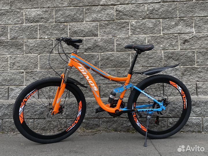 Велосипед горный двухподвес Dinos 26