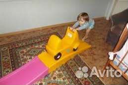 Детская горка с машинкой Step2