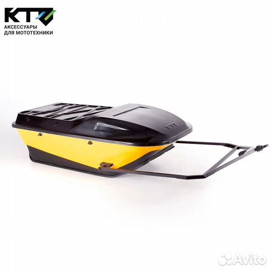 Сани волокуши ктз Компакт с жесткой крышкой