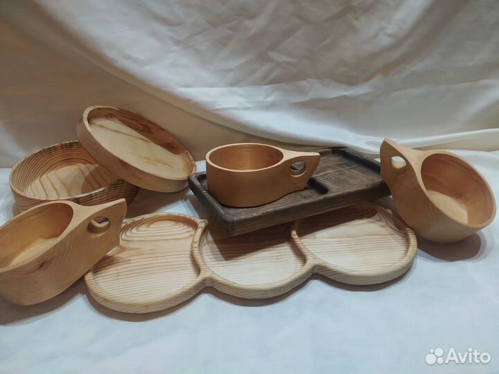 Посуда из натурального дерева