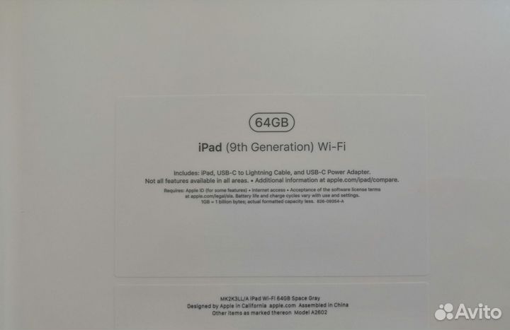 Новый планшет Apple iPad 9 2021 10.2 WiFi + Стилус