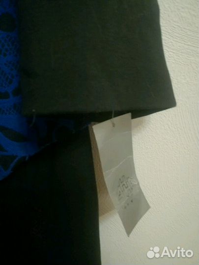 Платье черно-синее, размер 52