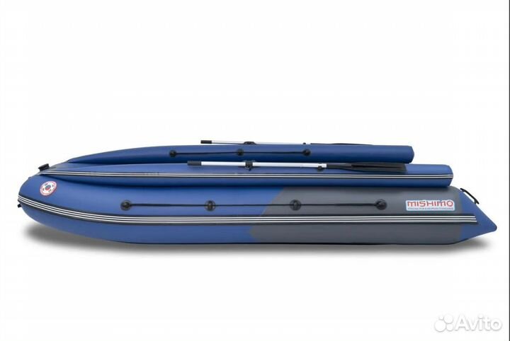 Лодка mishimo river fjet PRO 390 под водомет blue