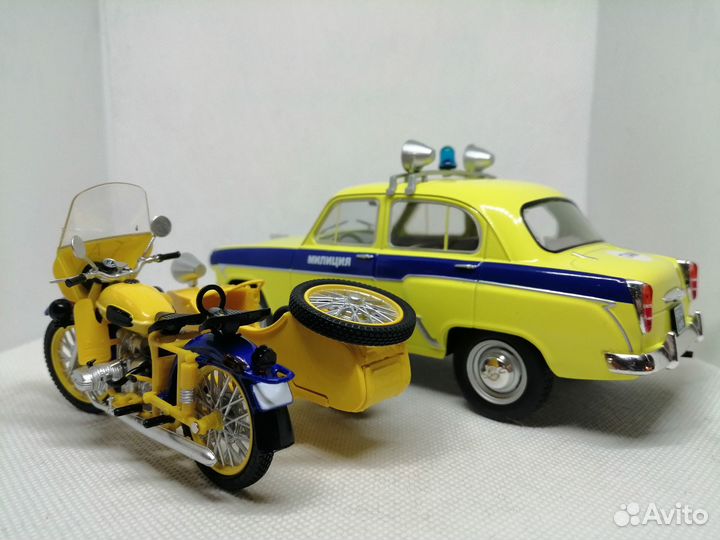 Модель Москвич-407 «Милиция» в масштабе 1:24