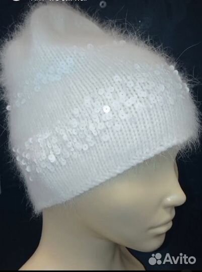 Шапка бини из пуха норки