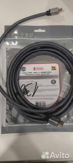 Hdmi 2.1 в оплётке длиной 3 метра