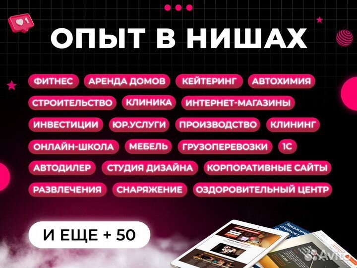 Создание сайтов. Продвижение сайтов. Яндекс директ