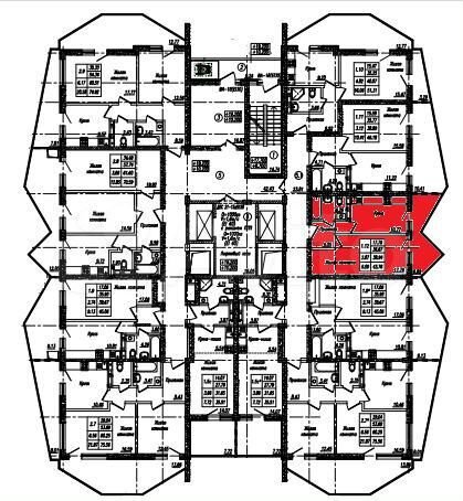 1-к. квартира, 38,7 м², 6/8 эт.