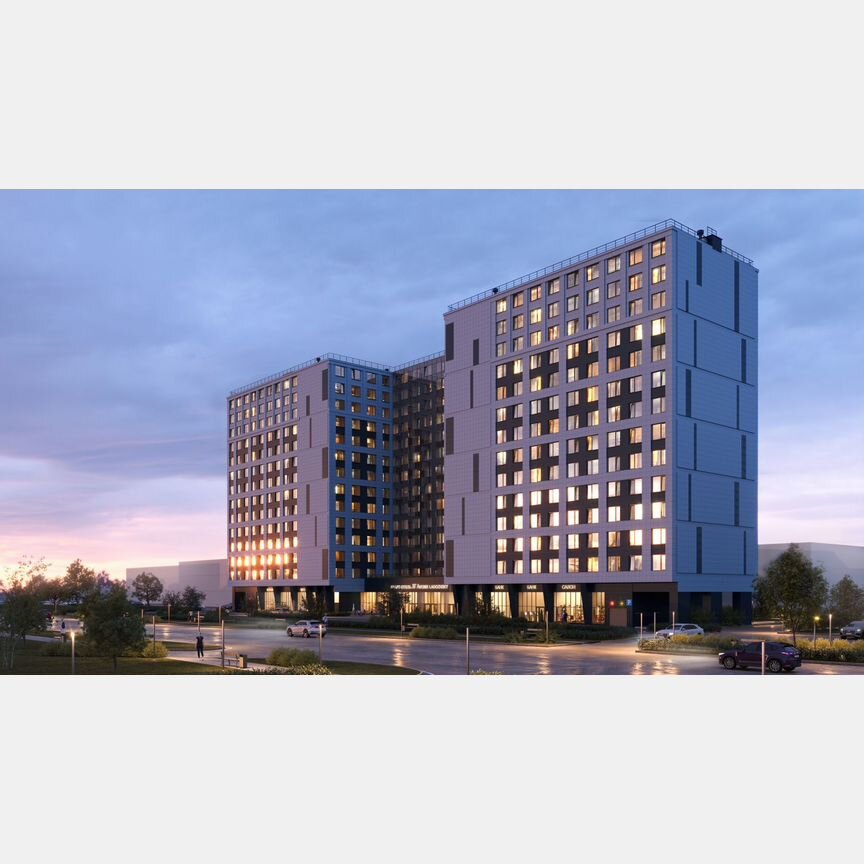 Апартаменты-студия, 43,3 м², 9/14 эт.