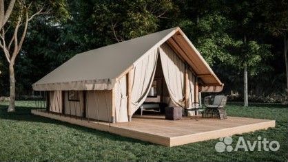 Сафари-палатка для глэмпинга 4x6 м