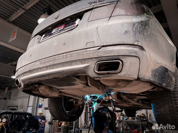 Вакуумная заслонка на выхлоп 63мм комплект