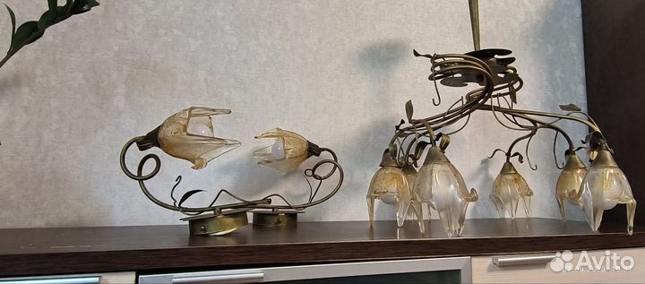 Люстра потолочная бу