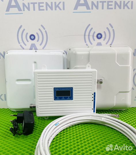 Комплект усиления GSM/3G/4G. Репитер арт. 873