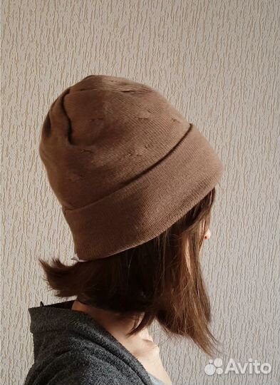 Новая шапка бини Finn Flare кофейного цвета