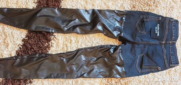 Брюки из экокожи