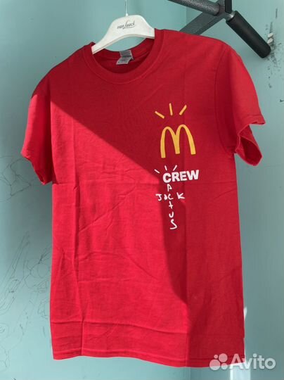 Travis Scott x McDonald’s Crew T-shirt red “S”